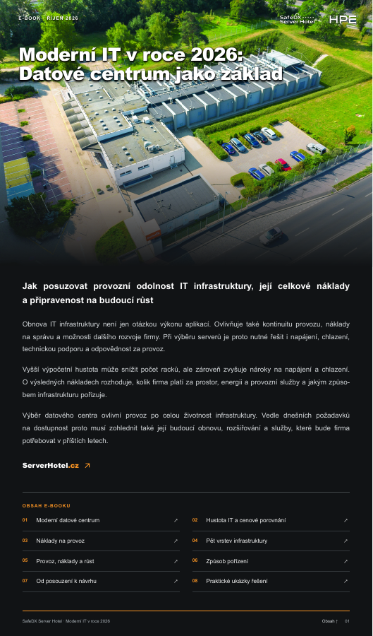 Titulní strana e-booku Moderní IT v roce 2026: Datové centrum jako základ